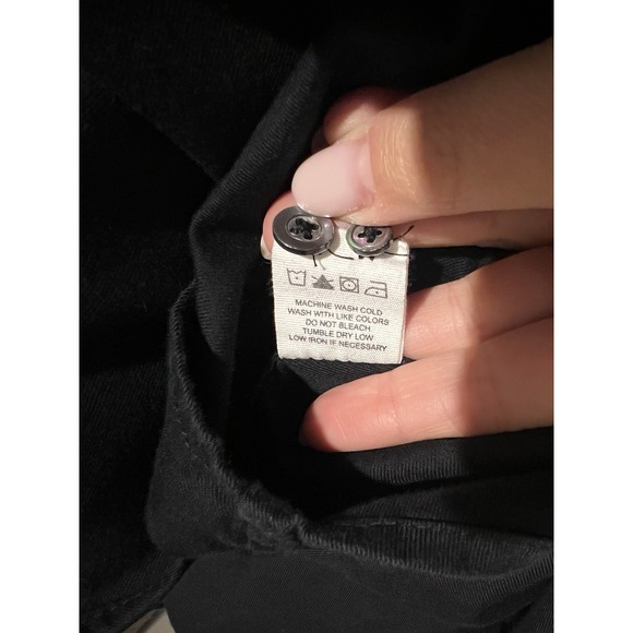 Buck Mason Mens Black Button Down Shirt XXL Long Sleeve Made in America - Picture 5 of 6